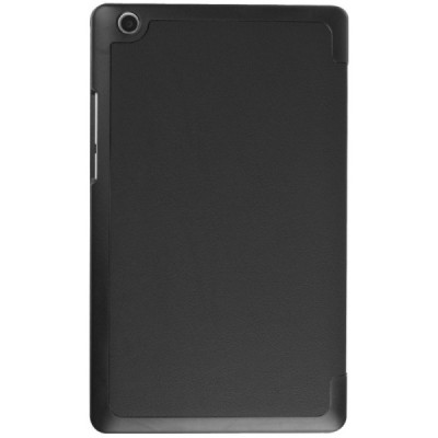 Lenovo Tab2 A8-50 (Lenovo Tab3 8.0) atverčiamas juodas odinis dėklas - knygutė / Priedai.lt