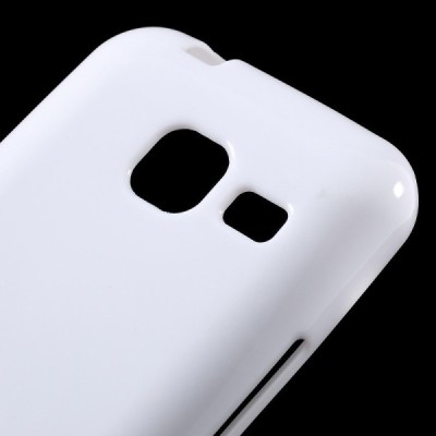 Samsung Galaxy J1 mini (J105) kieto silikono TPU baltas dėklas - nugarėlė / Priedai.lt