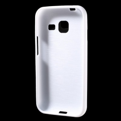 Samsung Galaxy J1 mini (J105) kieto silikono TPU baltas dėklas - nugarėlė / Priedai.lt