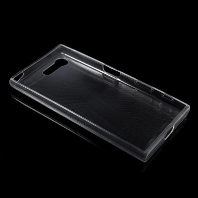 Sony Xperia X Compact (F5321) skaidrus (permatomas) silikoninis TPU ploniausias pasaulyje bespalvis dėklas / Priedai.lt