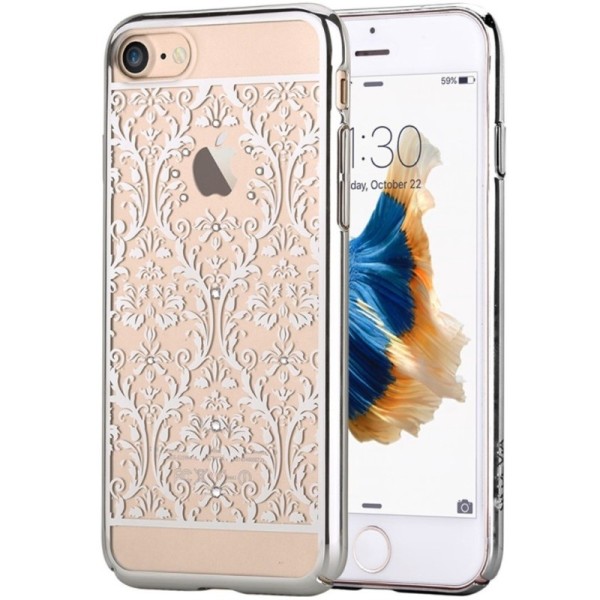„Devia“ Baroque Swarovski kaaned - hõbedane (iPhone 7 / 8 / SE 2020 / SE 2022)