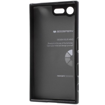 Sony Xperia X Compact (F5321) juodas Mercury kieto silikono (TPU) dėklas / Priedai.lt