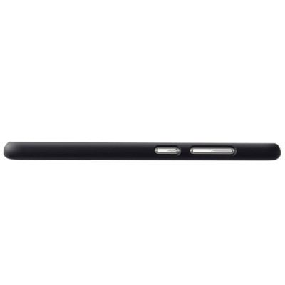 Asus Zenfone 3 5.5 (ZE552KL) Nillkin Frosted Shield juodas plastikinis dėklas + apsauginė ekrano plėvelė / Priedai.lt