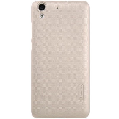 Nillkin Frosted Shield Huawei Y6 II 2 auksinis plastikinis dėklas + apsauginė ekrano plėvelė / Priedai.lt