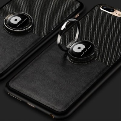 WUW Kickstand Apple iPhone 7 (iPhone 8) juodas plastikinis dėklas / Priedai.lt
