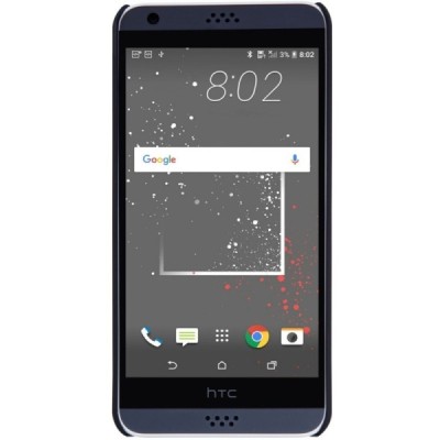 HTC Desire 530 (Desire 630) Nillkin Frosted Shield juodas plastikinis dėklas + apsauginė ekrano plėvelė / Priedai.lt