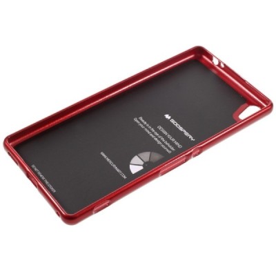 Sony Xperia XA Ultra (F3212, F3216) raudonas Mercury kieto silikono (TPU) dėklas / Priedai.lt