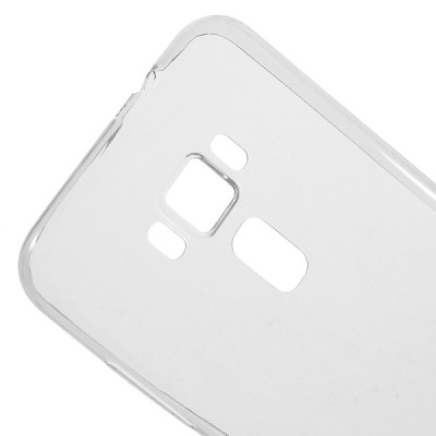 Asus Zenfone 3 5.5 (ZE552KL) skaidrus (permatomas) kieto silikono TPU ploniausias pasaulyje dėklas / Priedai.lt