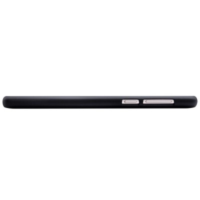 Huawei Honor 6X (2016) Nillkin Frosted Shield juodas plastikinis dėklas + apsauginė ekrano plėvelė / Priedai.lt