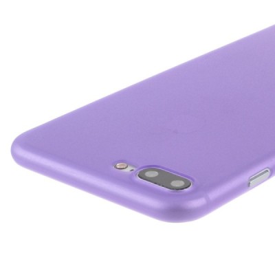 Ploniausias pasaulyje plastikinis skaidrus Apple iPhone 7 Plus (iPhone 8 Plus) violetinis dėklas - nugarėlė / Priedai.lt