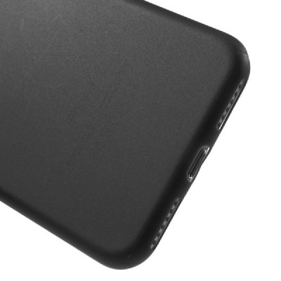Ploniausias pasaulyje plastikinis skaidrus Apple iPhone 7 (iPhone 8) juodas dėklas - nugarėlė / Priedai.lt