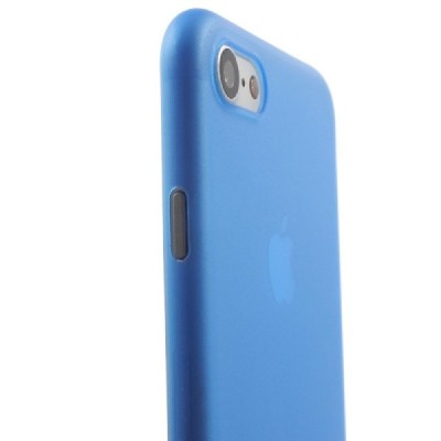 Ploniausias pasaulyje plastikinis skaidrus Apple iPhone 7 (iPhone 8) mėlynas dėklas - nugarėlė / Priedai.lt