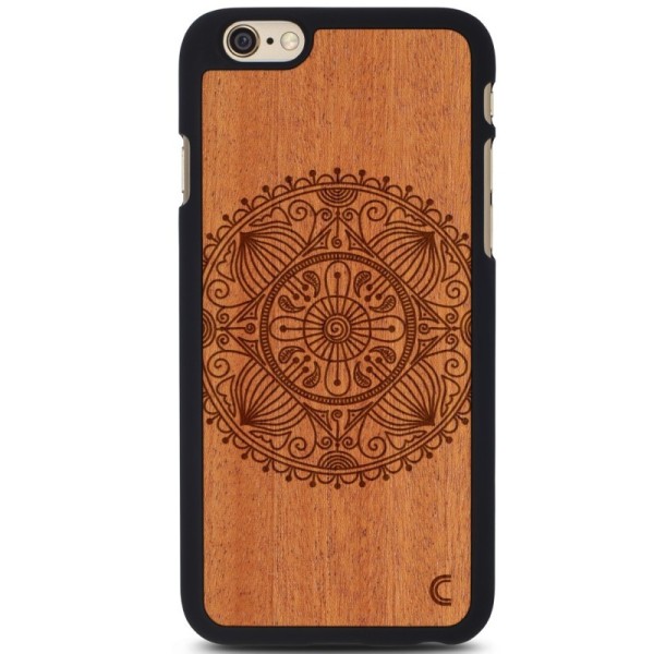 „Crafted Cover“ looduslik puit kaaned - Mandala (iPhone 6 / 6s)