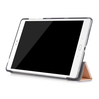 Asus ZenPad 3S 10 (Z500M) atverčiamas auksinis odinis dėklas - knygutė / Priedai.lt