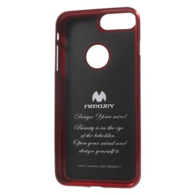 Apple iPhone 7 Plus (iPhone 8 Plus) Mercury raudonas kieto silikono TPU dėklas - nugarėlė / Priedai.lt