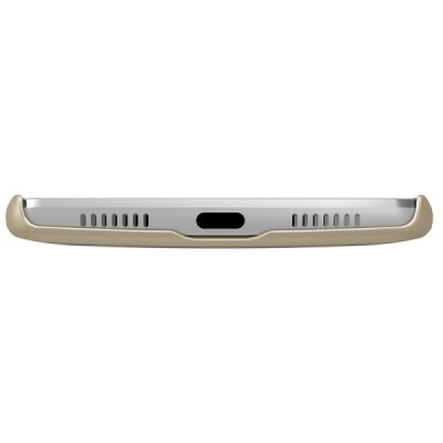 Huawei Mate 9 Nillkin Frosted Shield auksinis plastikinis dėklas + apsauginė ekrano plėvelė / Priedai.lt