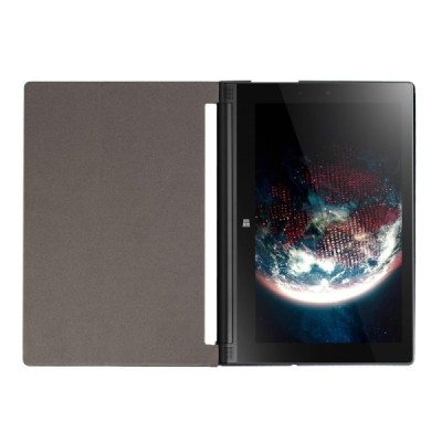 Lenovo Yoga Tab 3 10,1 (YT3-X50L) atverčiamas baltas odinis dėklas (sulankstomas) / Priedai.lt