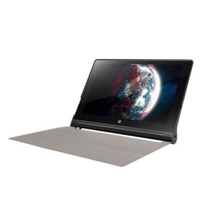 Lenovo Yoga Tab 3 10,1 (YT3-X50L) atverčiamas raudonas odinis dėklas (sulankstomas) / Priedai.lt