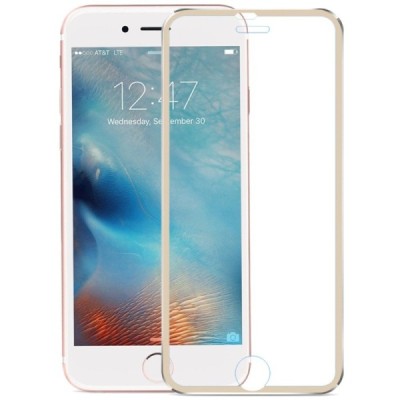 Apple iPhone 7 ir Apple iPhone 8 „Hat-Prince“ 9H Tempered Glass sustiprintos apsaugos auksinis pilnai dengiantis apsauginis ekra