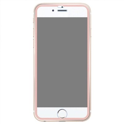 Apple iPhone 7 Plus (iPhone 8 Plus) „Calans“ 9H Tempered Glass sustiprintos apsaugos rožinis pilnai dengiantis apsauginis ekrano