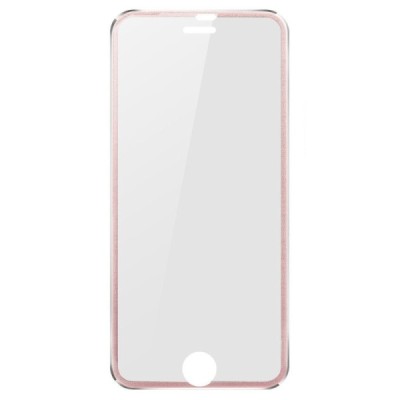Apple iPhone 7 Plus (iPhone 8 Plus) „Calans“ 9H Tempered Glass sustiprintos apsaugos rožinis pilnai dengiantis apsauginis ekrano