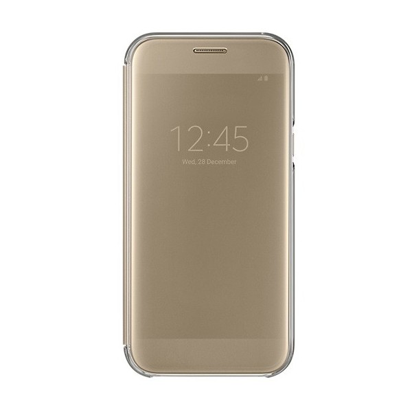 „Samsung“ Clear View Cover tahke kaaned - kuldne (Galaxy A5 2017)