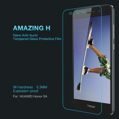 Huawei Y6 II „Nillkin“ H Tempered Glass sustiprintos apsaugos apsauginis ekrano stiklas 0.33 mm / Priedai.lt