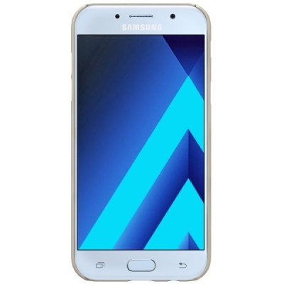 Samsung Galaxy A5 2017 (A520) Nillkin Frosted Shield auksinis plastikinis dėklas / Priedai.lt