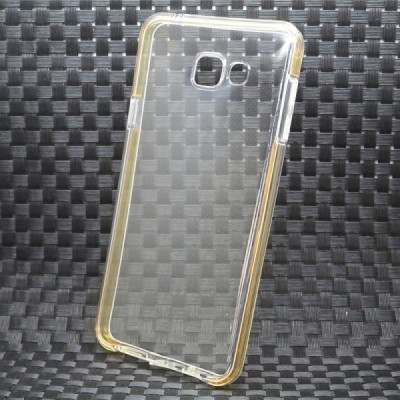 Samsung Galaxy A5 2016 (A510) Silikoninis skaidrus dėklas, auksinis / Priedai.lt