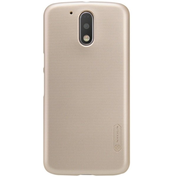 „Nillkin“ Frosted Shield kaaned - kuldne + ekraani kaitse (Moto G4 / Moto G4 Plus)
