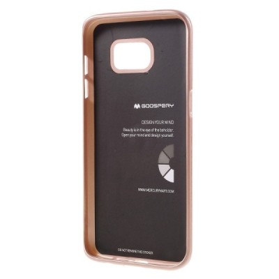 Samsung Galaxy S7 Edge (G935) Mercury rausvai auksinis kieto silikono tpu dėklas - nugarėlė / Priedai.lt