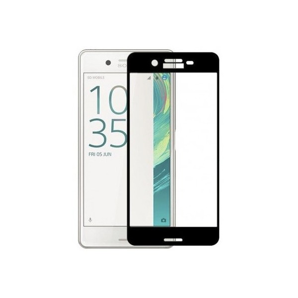 „3D Rewan“ Tempered Glass kaitsev ekraaniklaas 0.26 mm - must (Xperia X Performance)