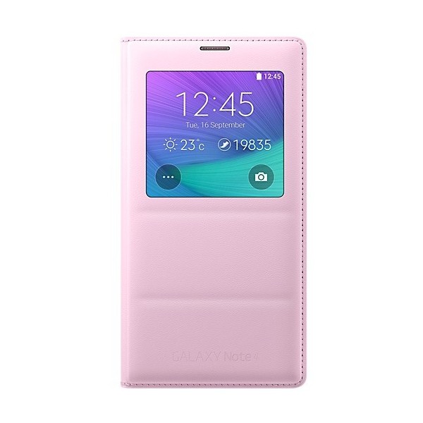 „Samsung“ S View Cover tahke kaaned - Kergelt roosa (Galaxy Note 4)