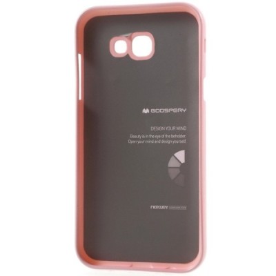 Samsung Galaxy A5 2017 (A520) Mercury šviesiai rožinis kieto silikono TPU dėklas - nugarėlė / Priedai.lt