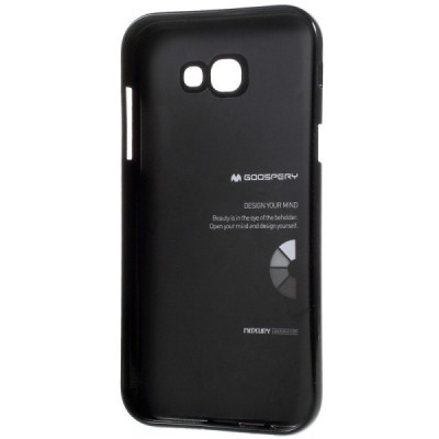 Samsung Galaxy A3 2017 (A320) Mercury juodas kieto silikono TPU dėklas - nugarėlė / Priedai.lt