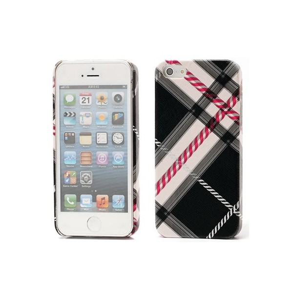 Burberry stiilis kaaned - must (iPhone 5 / 5S / SE 2016)