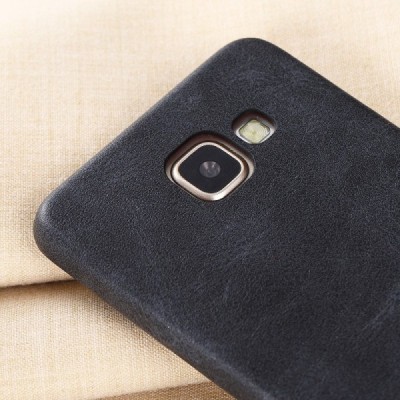 „X-Level“ Vintage Classic serijos Samsung Galaxy A5 2016 (A510) juodas odinis dėklas - nugarėlė / Priedai.lt