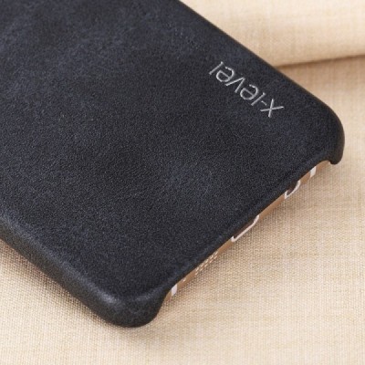 „X-Level“ Vintage Classic serijos Samsung Galaxy A5 2016 (A510) juodas odinis dėklas - nugarėlė / Priedai.lt