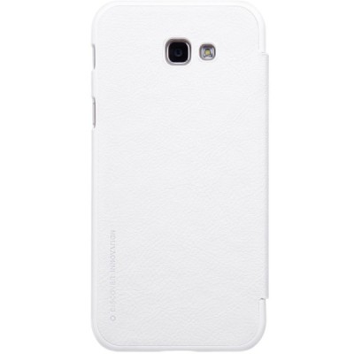 Prabangus „Nillkin“ Qin serijos baltas odinis atverčiamas Samsung Galaxy A5 (2017) A520 dėklas - knygutė / Priedai.lt
