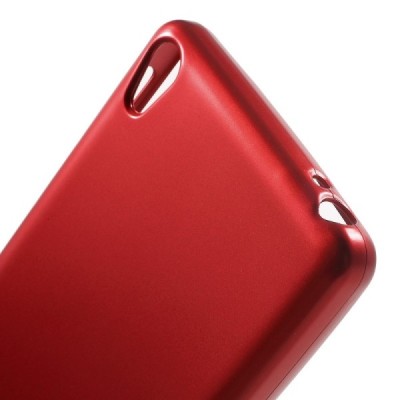 Sony Xperia E5 Mercury raudonas kieto silikono tpu dėklas - nugarėlė / Priedai.lt