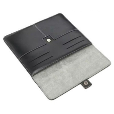 Universali juoda odinė kompiuterinės planšetės įmautė, vokas, 8 colių planšetėms / Priedai.lt