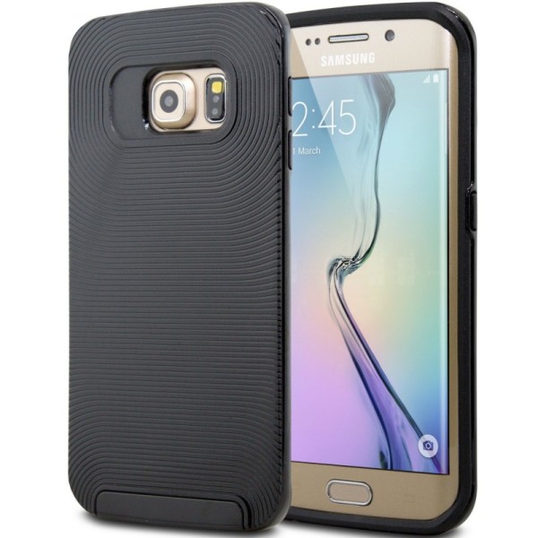 Sustiprintos, dvigubos apsaugos kaaned - must (Galaxy S6)