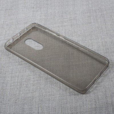 Xiaomi Redmi Note 4 skaidrus (permatomas) silikoninis TPU ploniausias pasaulyje pilkas dėklas / Priedai.lt