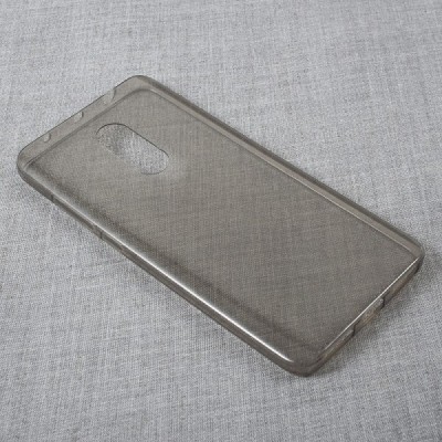 Xiaomi Redmi Note 4 skaidrus (permatomas) silikoninis TPU ploniausias pasaulyje pilkas dėklas / Priedai.lt