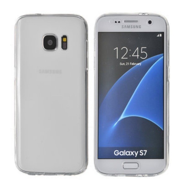 Täielik katvus TPU kaaned - läbipaistev (Galaxy S7)