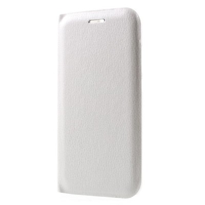 Huawei P10 (Huawei Ascend P10) baltas odinis atverčiamas Flip Wallet dėklas - piniginė / Priedai.lt