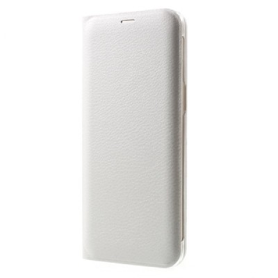 Samsung Galaxy S8 (G950) baltas odinis atverčiamas Smart Wallet dėklas - piniginė / Priedai.lt