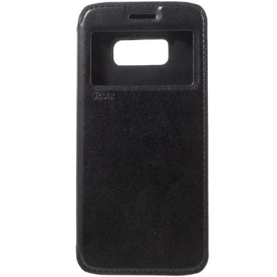 Roar Noble atverčiamas Samsung Galaxy S8 (G950) juodas odinis dėklas / Priedai.lt