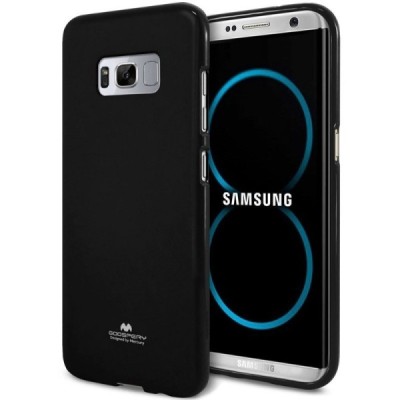 Samsung Galaxy S8+ (G955) Mercury juodas kieto silikono tpu dėklas - nugarėlė / Priedai.lt