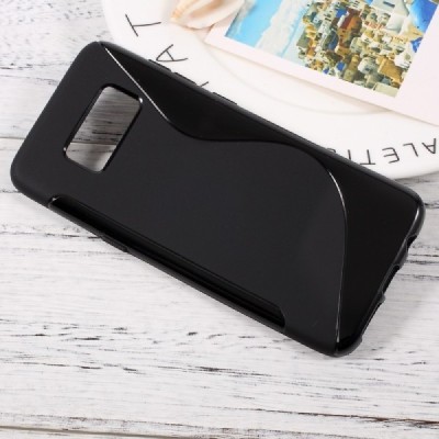 Samsung Galaxy S8+ (G955) silikoninis TPU juodas dėklas - nugarėlė / Priedai.lt